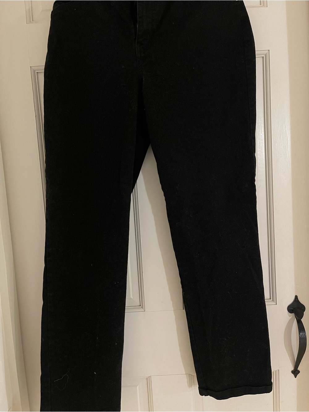 Gloria Vanderbilt Black Straight-Leg Jeans